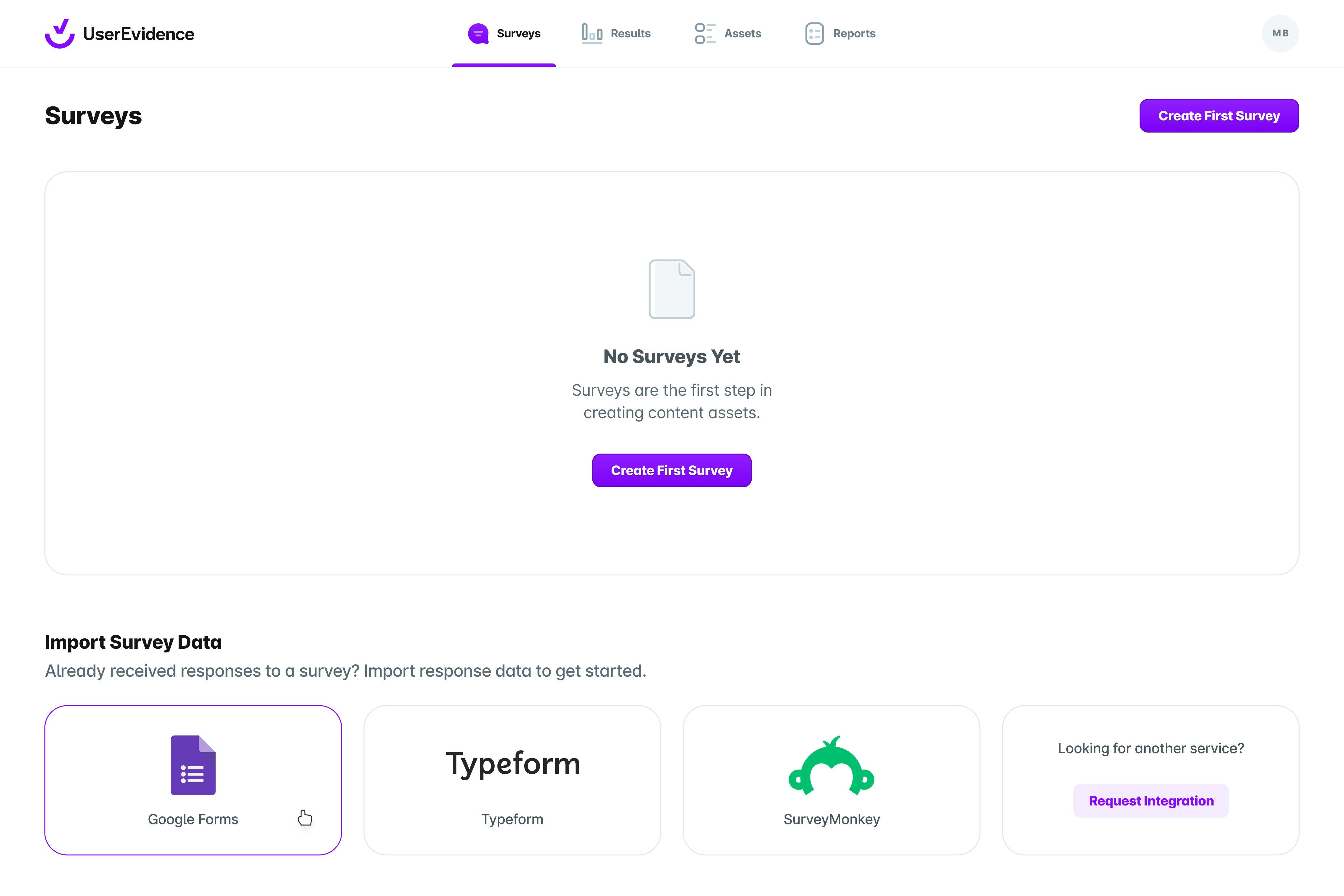 UserEvidence UI