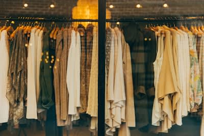 Fashion products prepared for UK fulfilment dispatch