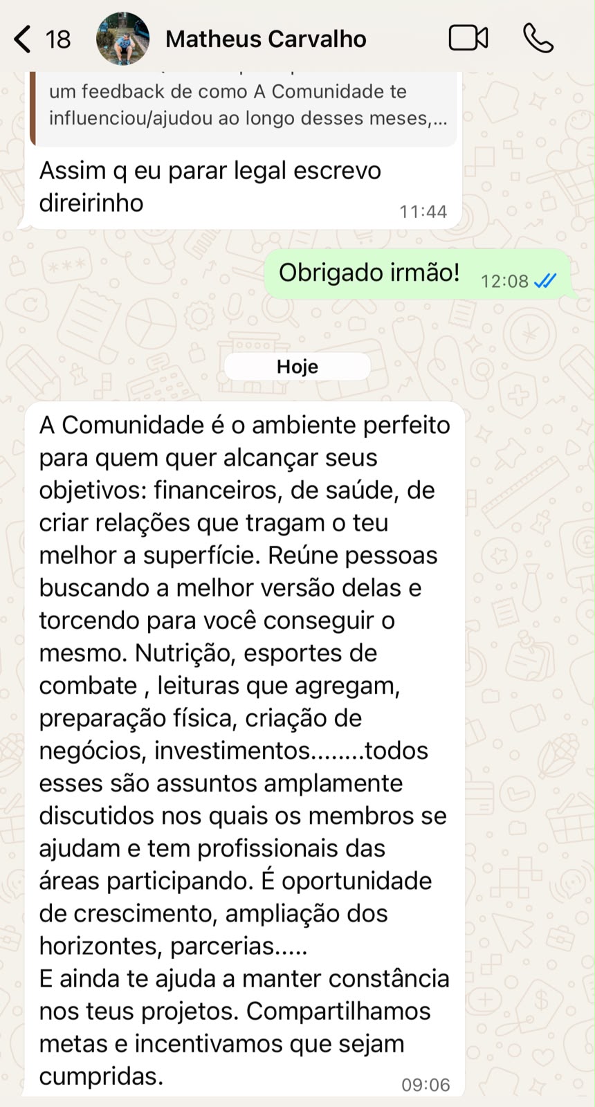 Feedback Matheus Carvalho