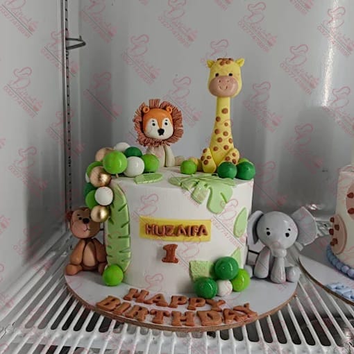 Two Tier Jungle Cake Islamabad