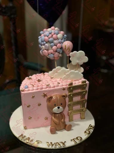Teddy Bear Half 6 Month Cake Islamabad