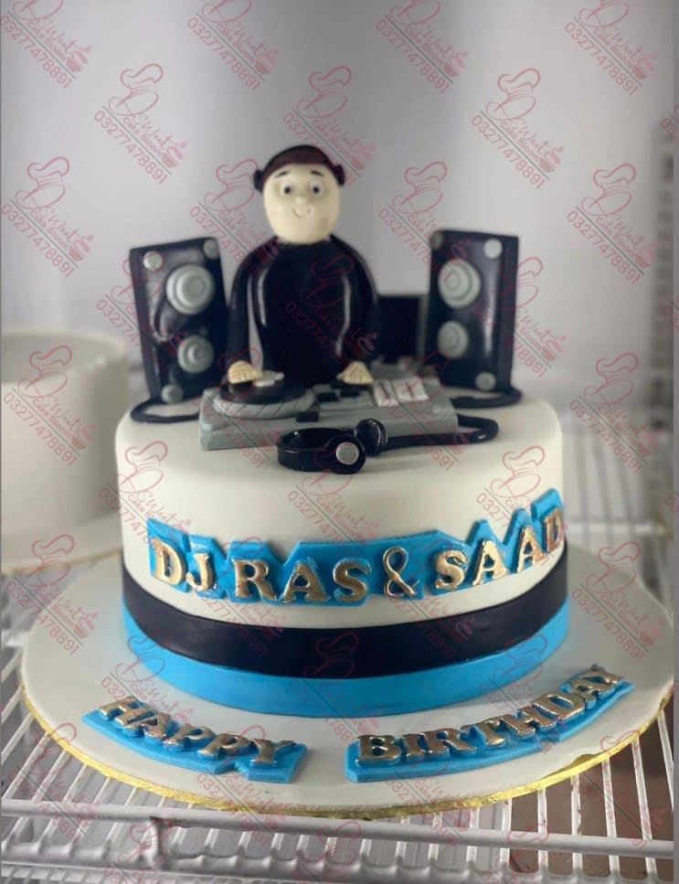 DJ Laptop Theme Cake Rawalpindi