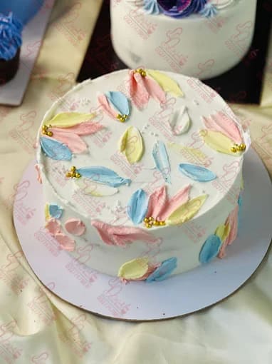 Textured Buttercream Birthday Cake Faisalabad