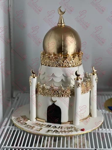 Eid Mubarak Mosque Cake Rawalpindi