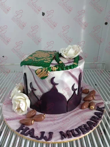 Hajj Mubarak Theme Cake Rawalpindi