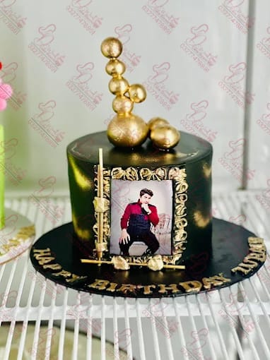 Black Gold Birthday Cake Islamabad