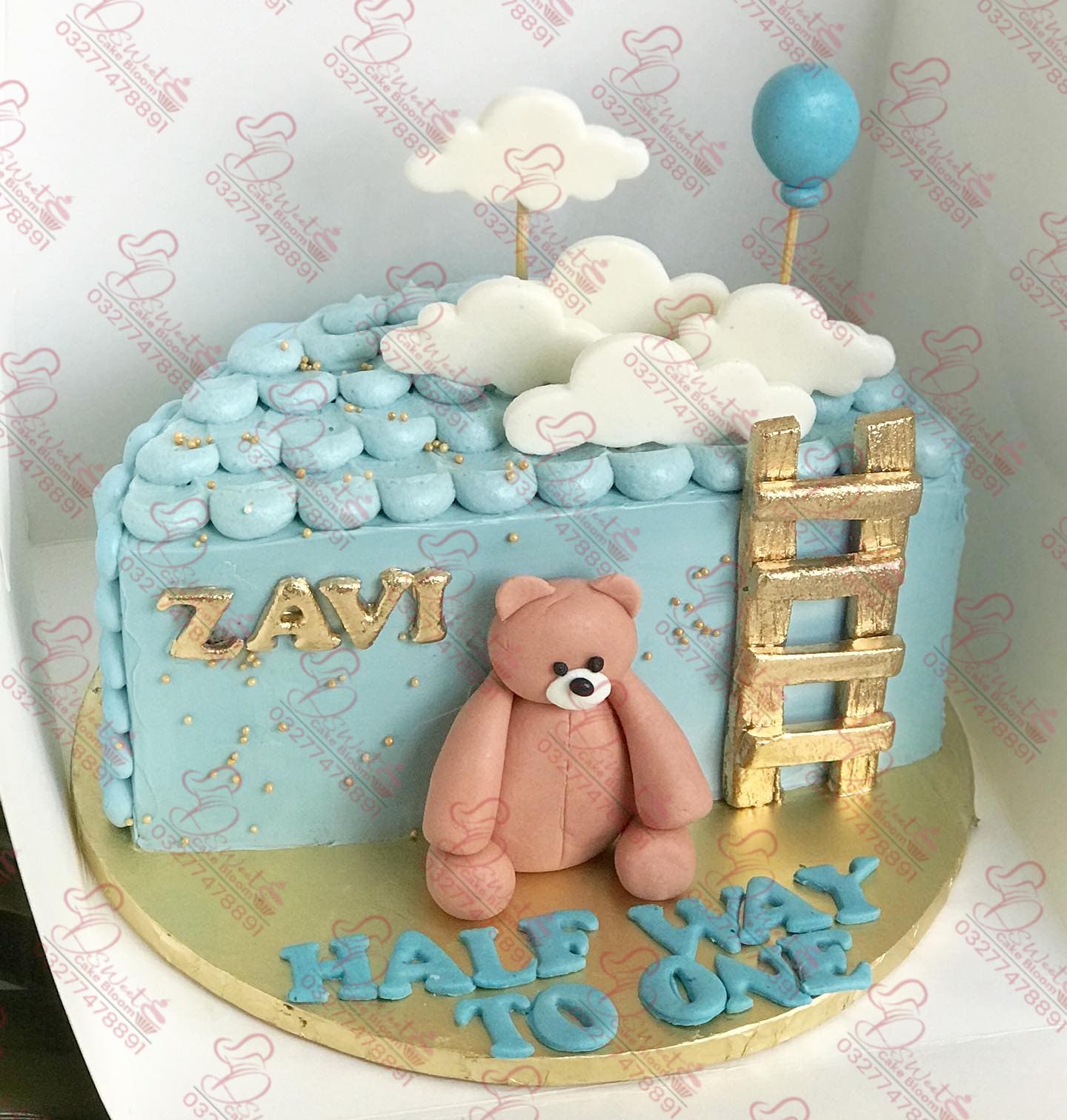 Halfway To One Six Month Baby Cake Islamabad