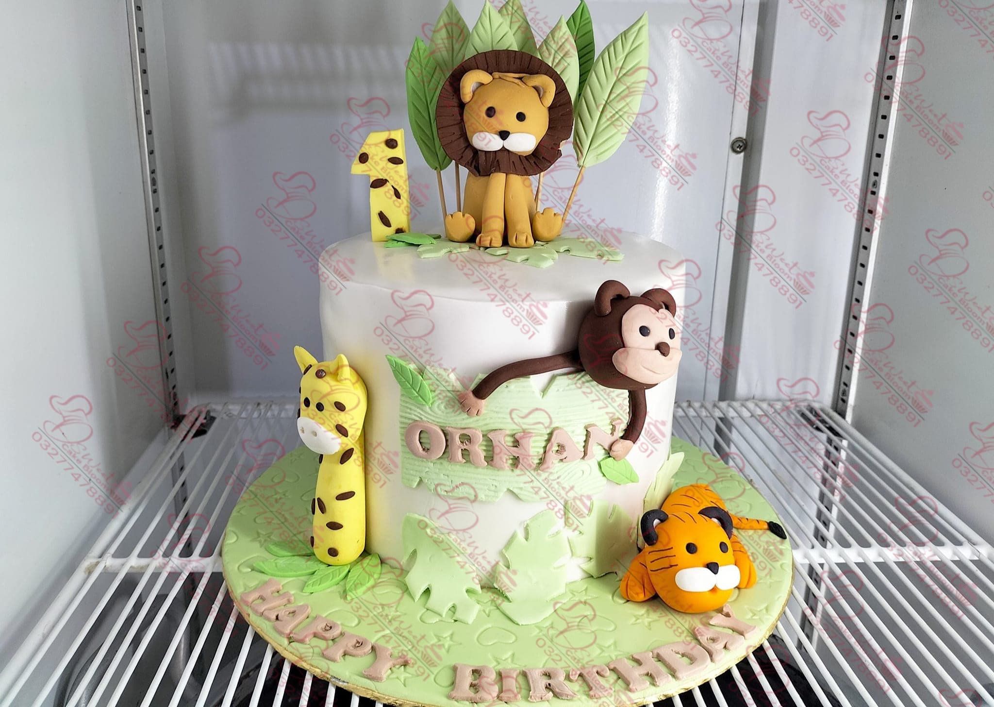Jungle Themed Custom Birthday Cake Islamabad