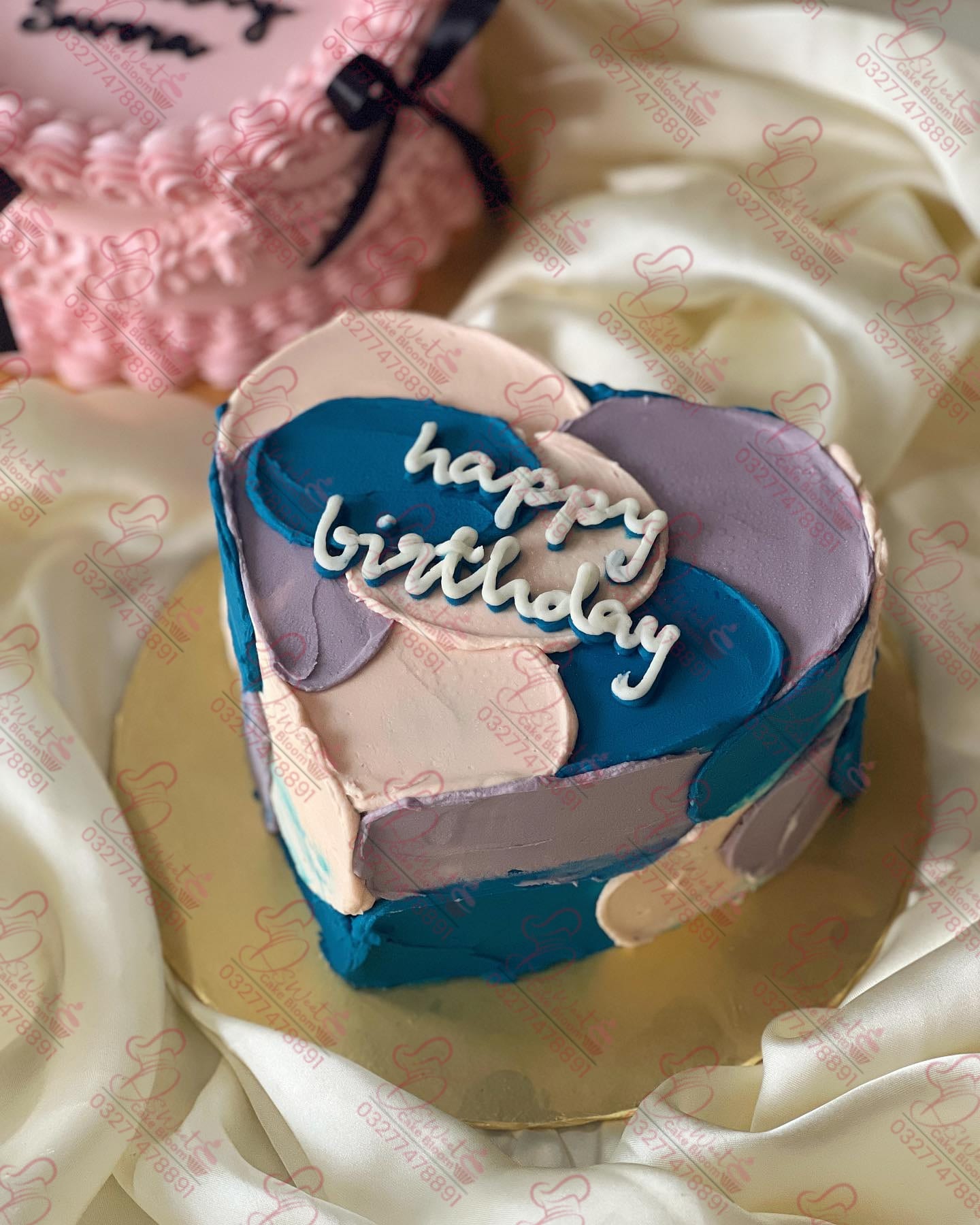 Trendy Heart-Shaped Birthday Cake Rawalpindi