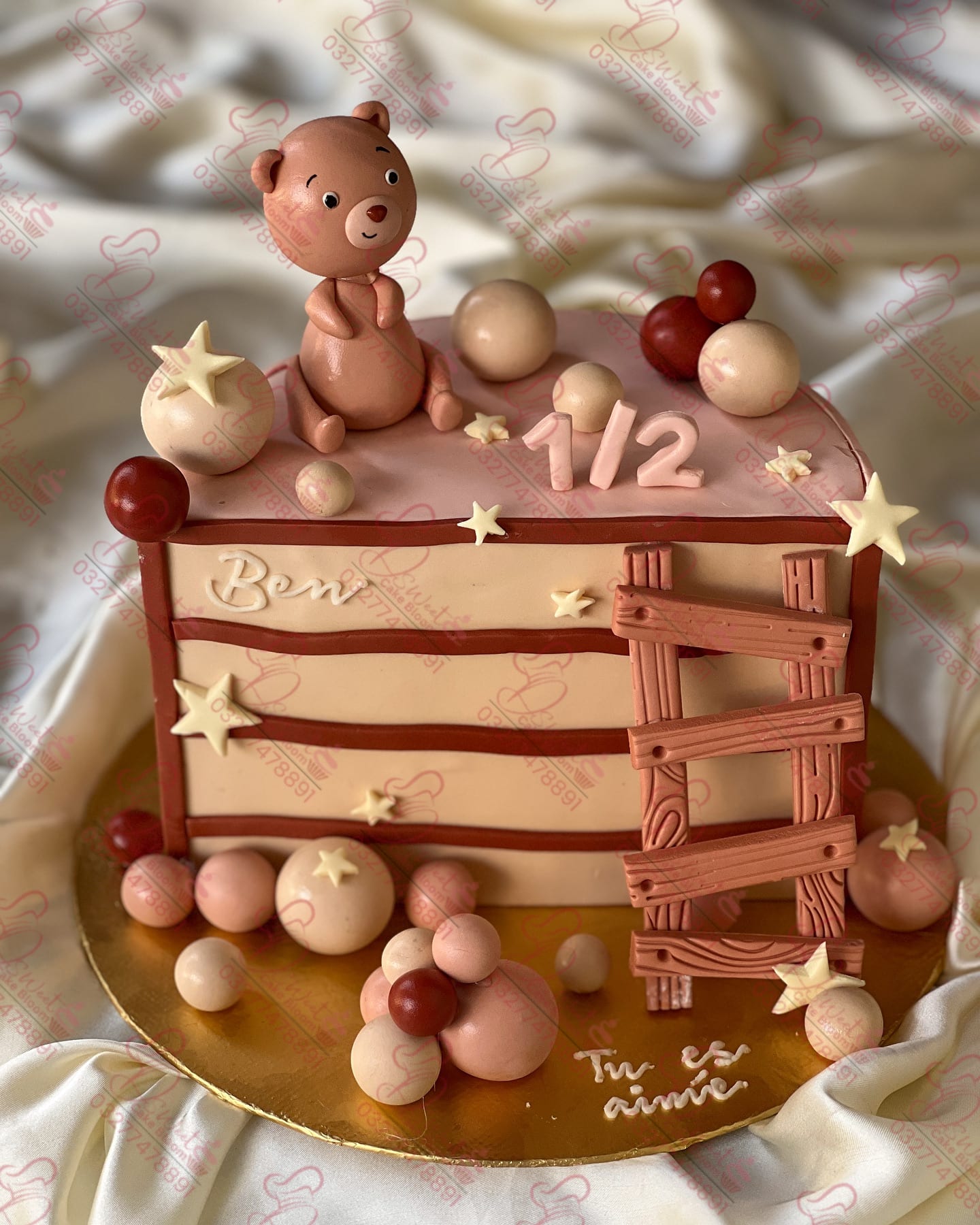 Baby’s Half Birthday Cake Custom Design Naval Anchorage Islamabad