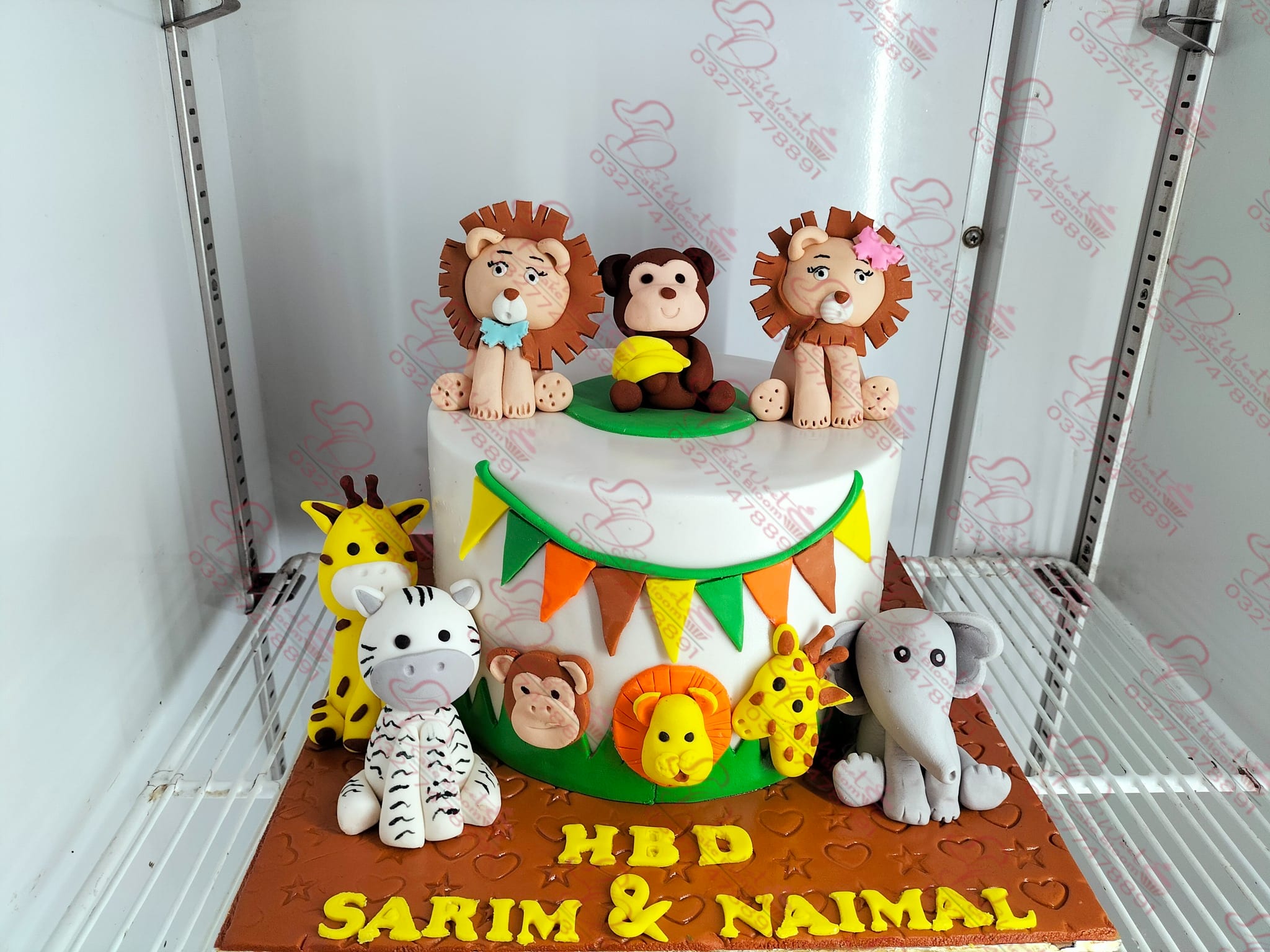Custom Jungle Themed Birthday Cake E-11 Islamabad