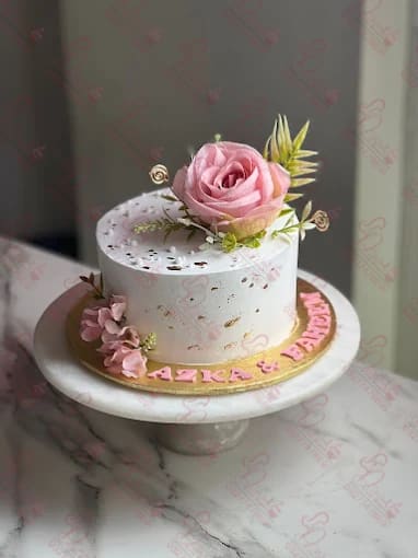 Pink Rose Gold Birthday Cake Islamabad