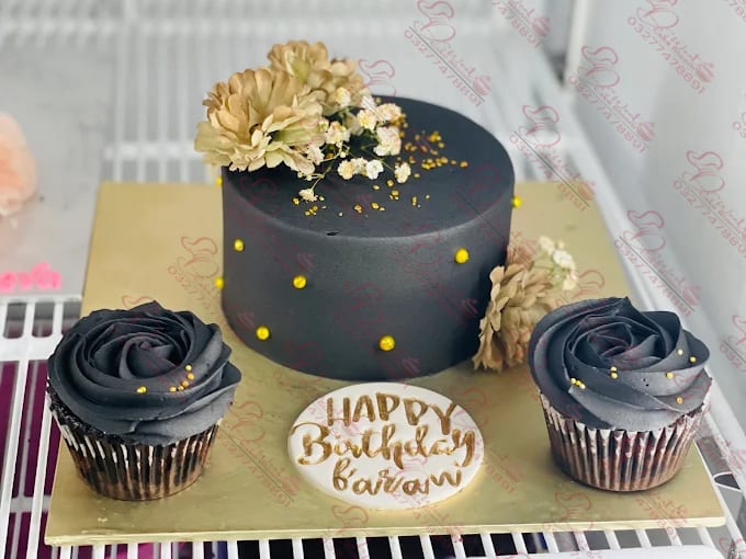 Pink Gold Drip Mother Birthday Cake Rawalpindi