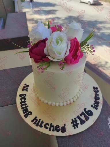 Floral Wedding Engagement Nikkah Cake Faisalabad