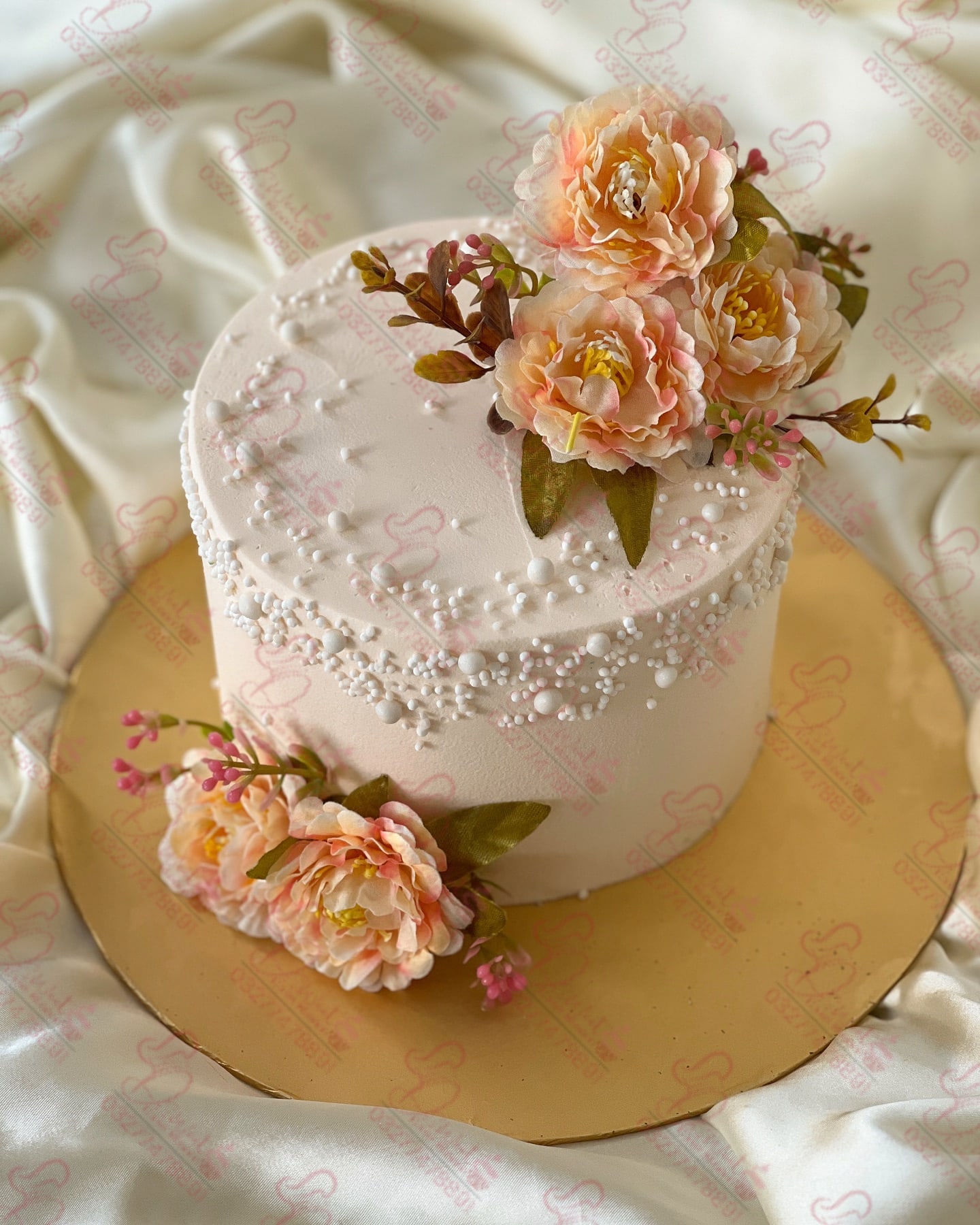 Single Tier Elegant Cake for Nikkah Faisalabad