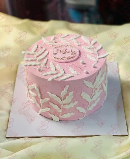 Pink One Pound Round Cake Islamabad