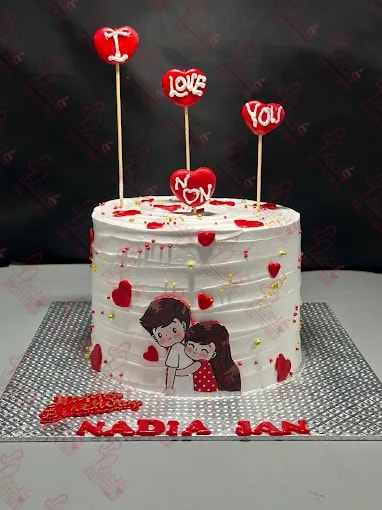 Valentine I Love You 1 Pound Cake Islamabad