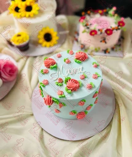 Light Blue Rose 1 Pound Cake G-10 Islamabad