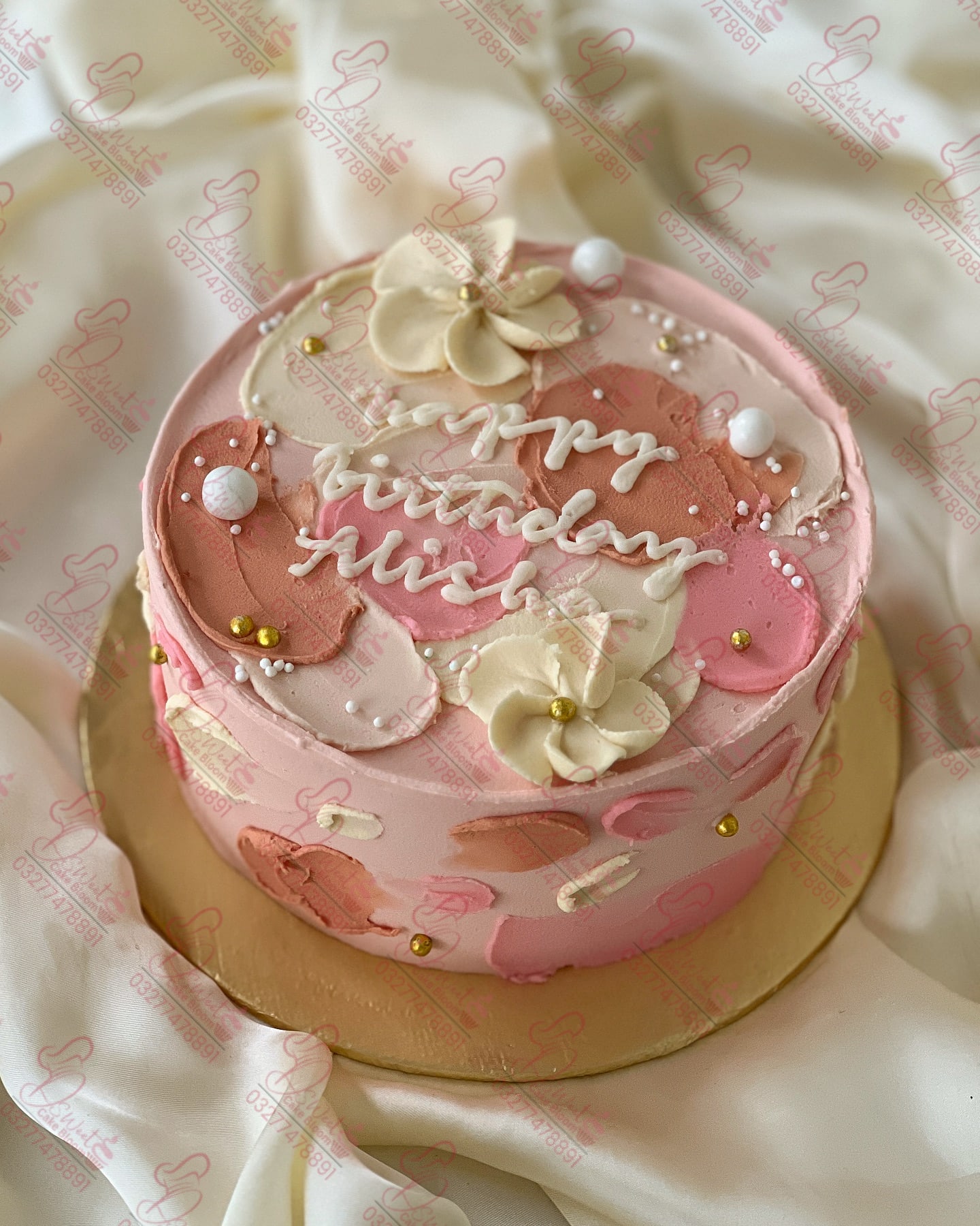 One Pound Decorated Birthday Cake Faisalabad