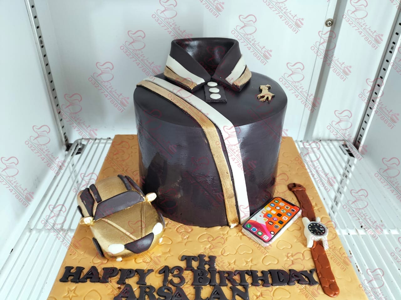 Luxury Car Phone Watch Status Theme Cake Rawalpindi