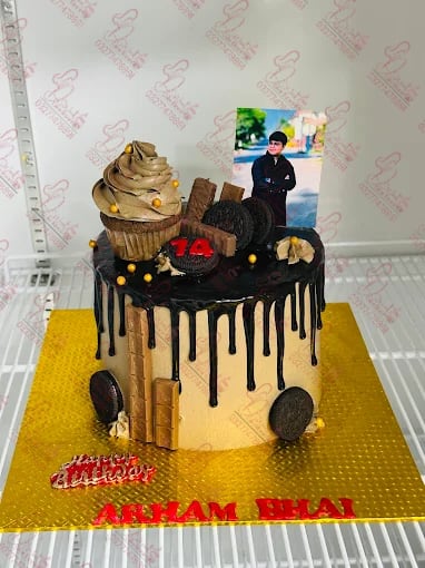 Chocolate Photo Birthday Cake Islamabad