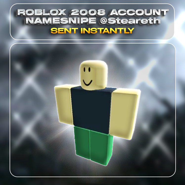 Steareth | RARE 2008 Namesnipe Roblox Account | OG Username | Empty Account | Unverified