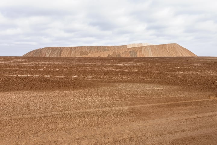 Haldenplateaus der Rückstandshalde des Kaliwerkes Zielitz