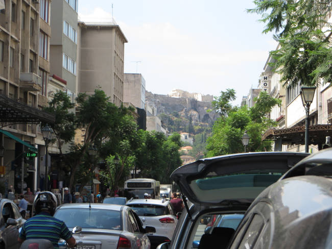 Market overlooking the Acropoils!