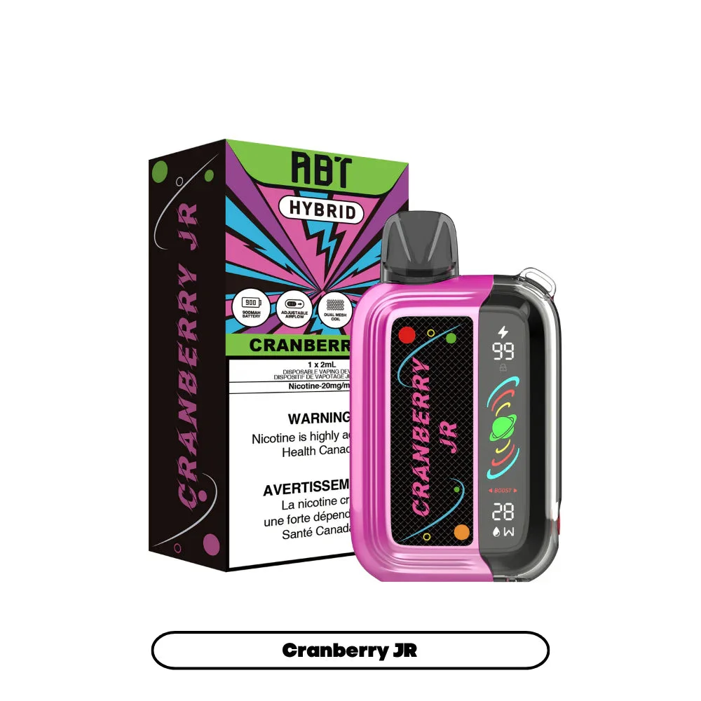 ABT CRANBERRY JR CRANBERRY JR ABT Disposable Vapes available at Puff N Pass Vapes in Abbotsford BC