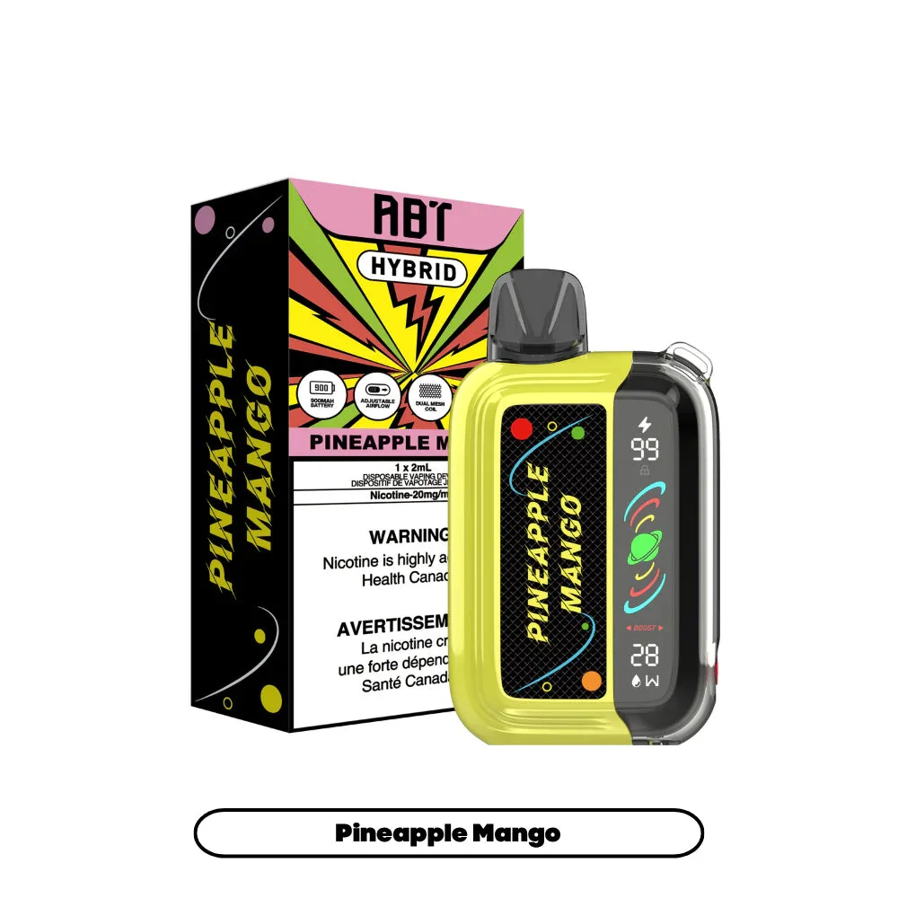 ABT PINEAPPLE MANGO PINEAPPLE MANGO ABT Disposable Vapes available at Puff N Pass Vapes in Abbotsford BC