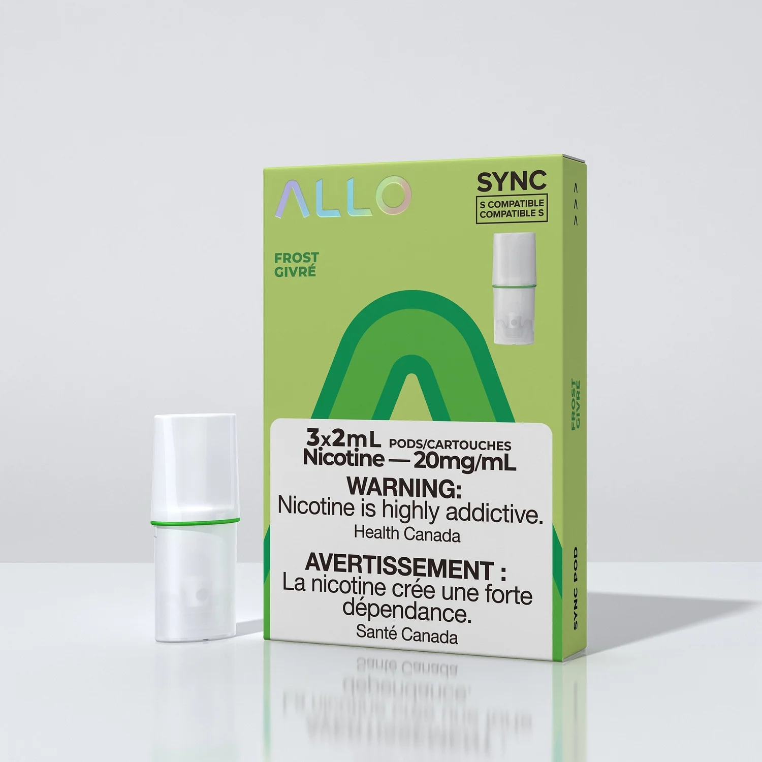 ALLO SYNC POD FROST 3PK FROST ALLO SYNC Pre-Filled Pods available at Puff N Pass Vapes in Abbotsford BC