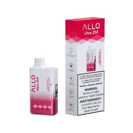 ALLO 25K FUJI APPLE ICE FUJI APPLE ICE ALLO 25K Disposable Vapes available at Puff N Pass Vapes in Abbotsford BC