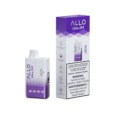 ALLO 25K GRAPE ICE GRAPE ICE ALLO 25K Disposable Vapes available at Puff N Pass Vapes in Abbotsford BC