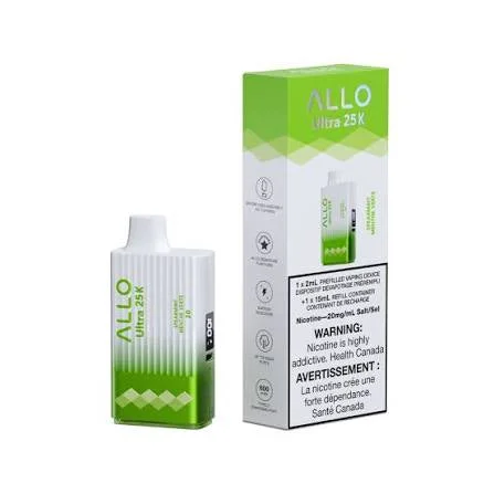 ALLO 25K SPEARMINT SPEARMINT ALLO 25K Disposable Vapes available at Puff N Pass Vapes in Abbotsford BC