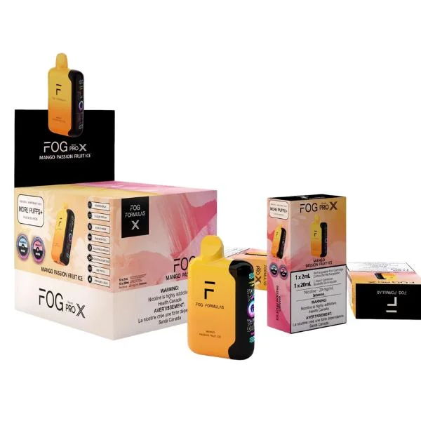 FOG PRO X MANGO PASSION FRUIT ICE MANGO PASSION FRUIT ICE FOG PRO Disposable Vapes available at Puff N Pass Vapes in Abbotsford BC