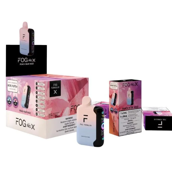 FOG PRO X PEACH BLUE RAZZ PEACH BLUE RAZZ FOG PRO Disposable Vapes available at Puff N Pass Vapes in Abbotsford BC