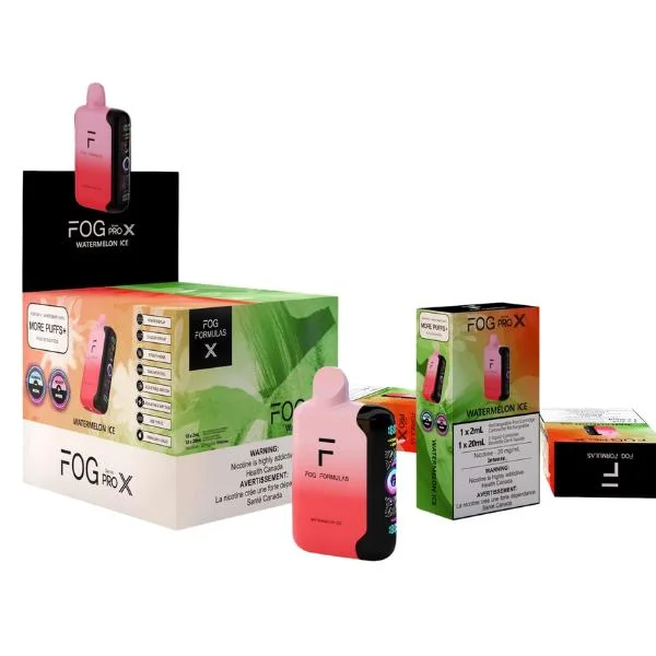 FOG PRO X WATERMELON ICE WATERMELON ICE FOG PRO Disposable Vapes available at Puff N Pass Vapes in Abbotsford BC