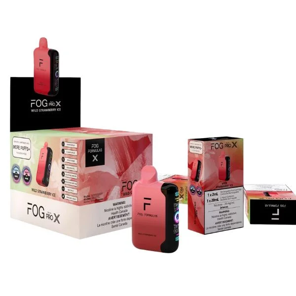 FOG PRO X WILD STRAWBERRY ICE WILD STRAWBERRY ICE FOG PRO Disposable Vapes available at Puff N Pass Vapes in Abbotsford BC