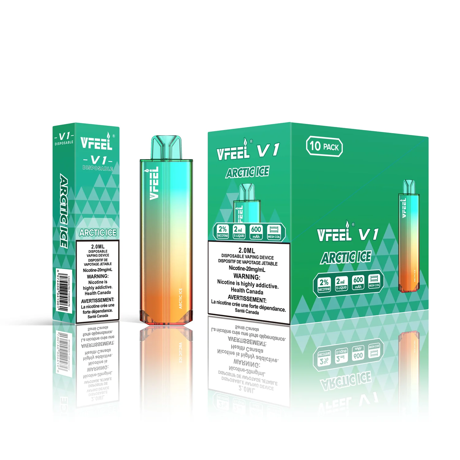 VFEEL V1 ARCTIC ICE ARCTIC ICE VFEEL V1 Disposable Vapes available at Puff N Pass Vapes in Abbotsford BC