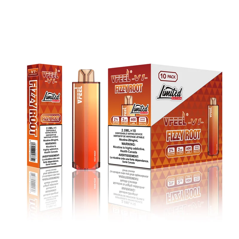 VFEEL V1 FIZZY ROOT FIZZY ROOT VFEEL V1 Disposable Vapes available at Puff N Pass Vapes in Abbotsford BC