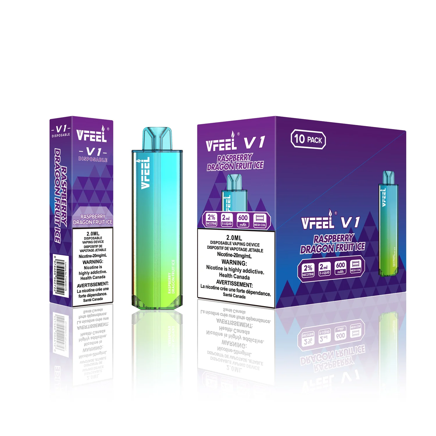 VFEEL V1 RASPBERRY DRAGON FRUIT ICE RASPBERRY DRAGON FRUIT ICE VFEEL V1 Disposable Vapes available at Puff N Pass Vapes in Abbotsford BC