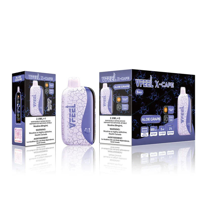 VFEEL X CAPE ALOE GRAPE ALOE GRAPE VFEEL X Disposable Vapes available at Puff N Pass Vapes in Abbotsford BC