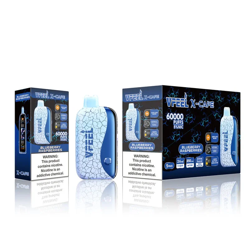 VFEEL X CAPE BLUEBERRY RASPBERRIES BLUEBERRY RASPBERRIES VFEEL X Disposable Vapes available at Puff N Pass Vapes in Abbotsford BC