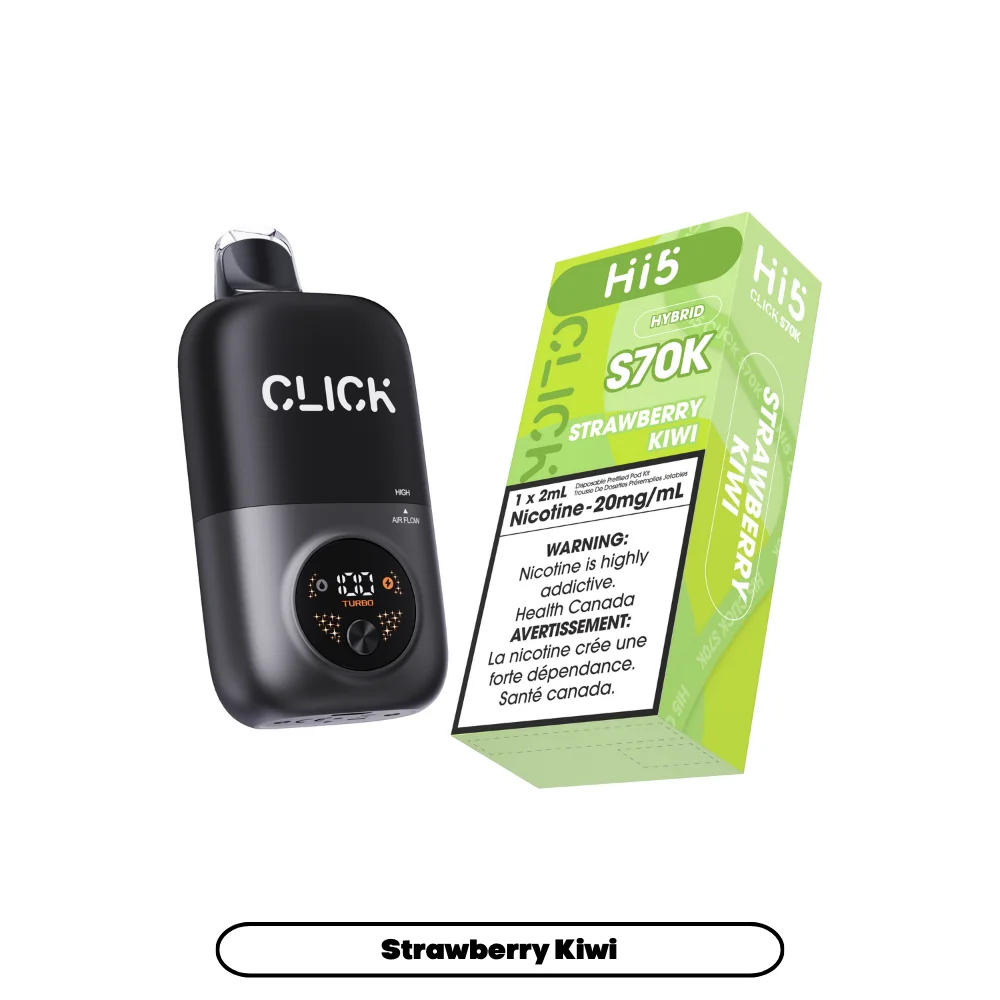 HI 5 S70K STRAWBERRY KIWI S70K STRAWBERRY KIWI HI 5 Pre-Filled Pod Starter Kits available at Puff N Pass Vapes in Abbotsford BC