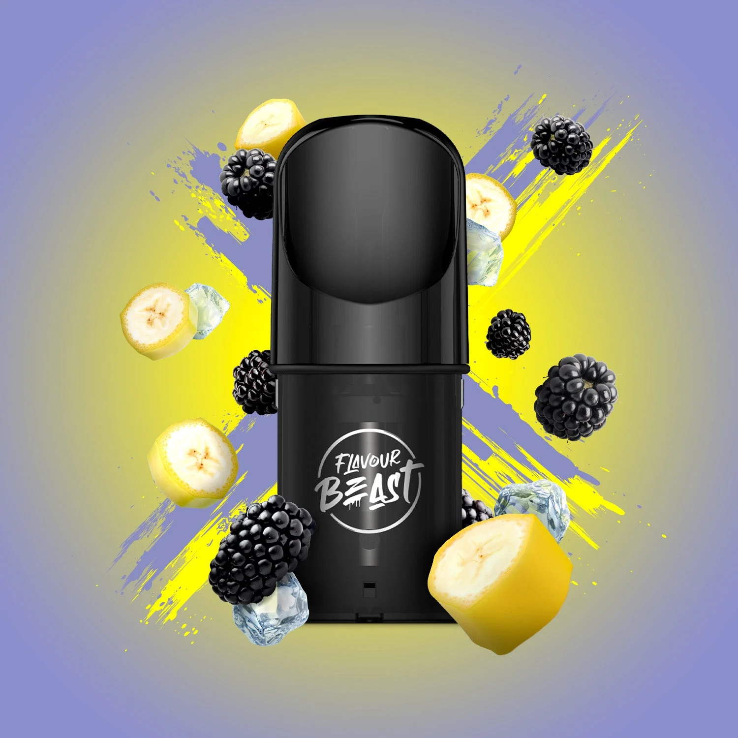 FLAVOUR BEAST POD ICED BLAZIN BANANA BLACKBERRY 3PK ICED BLAZIN BANANA BLACKBERRY FLAVOUR BEAST Pre-Filled Pods available at Puff N Pass Vapes in Abbotsford BC