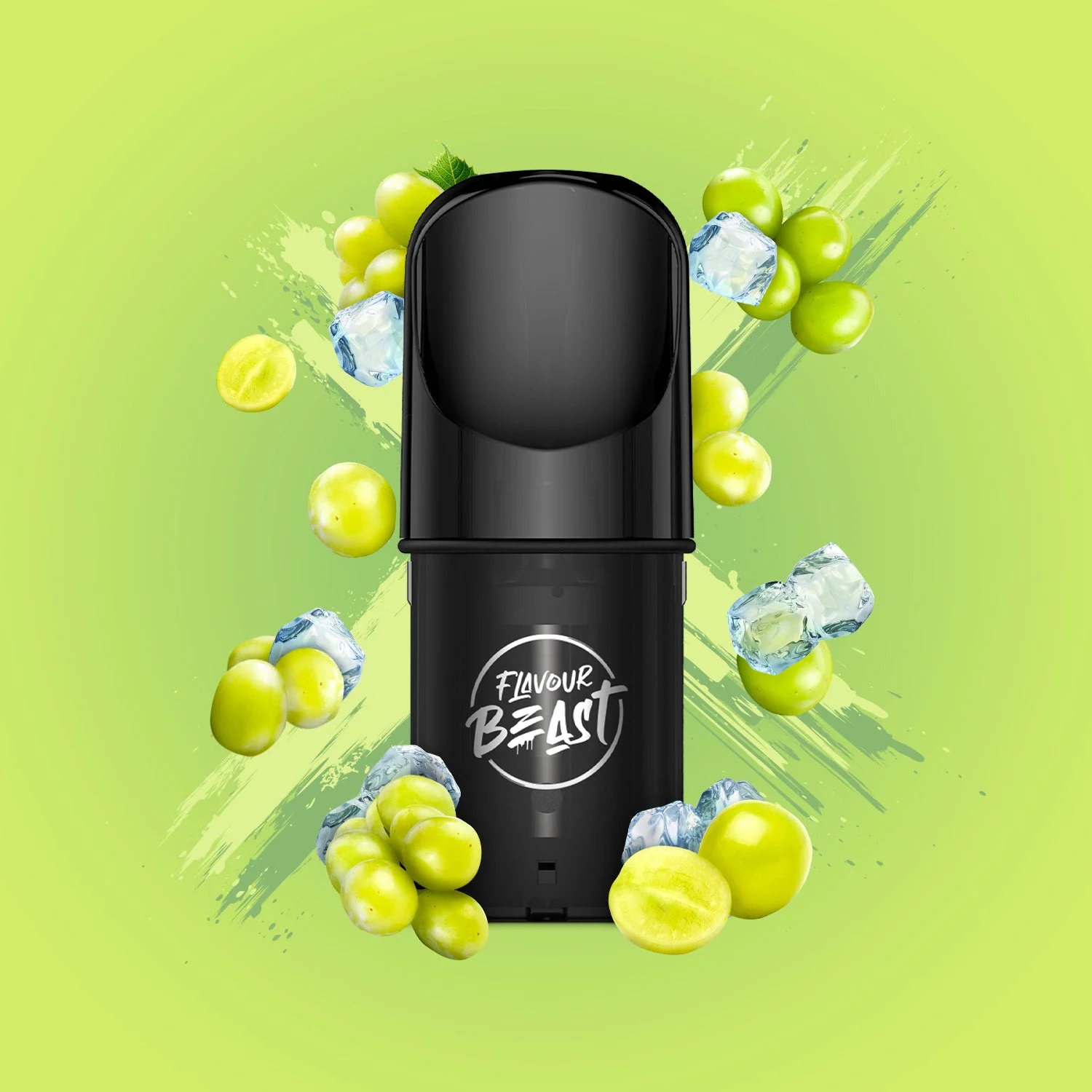 FLAVOUR BEAST POD ICED WILD WHITE GRAPE 3PK ICED WILD WHITE GRAPE FLAVOUR BEAST Pre-Filled Pods available at Puff N Pass Vapes in Abbotsford BC