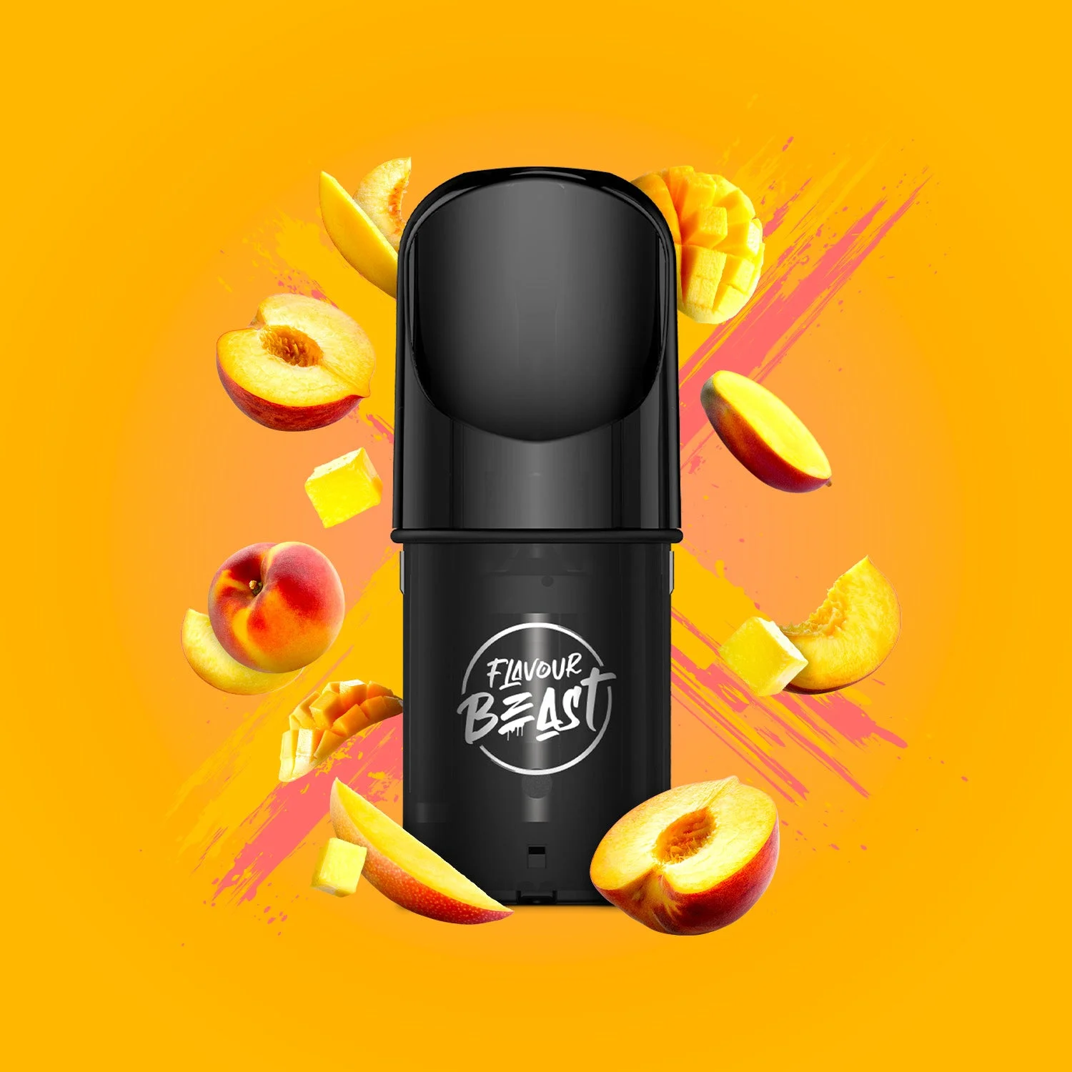FLAVOUR BEAST POD MAD MANGO PEACH 3PK MAD MANGO PEACH FLAVOUR BEAST Pre-Filled Pods available at Puff N Pass Vapes in Abbotsford BC