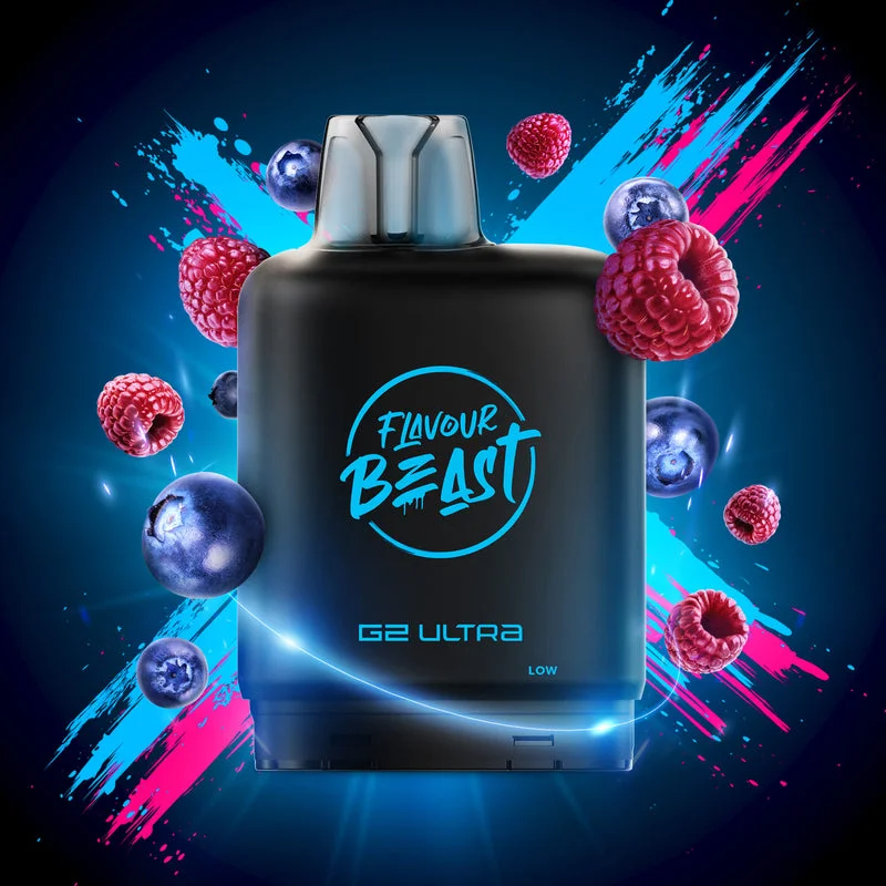 FLAVOUR BEAST X G2 BOMB BLUE RAZZ BOMB BLUE RAZZ FLAVOUR BEAST Pre-Filled Pods available at Puff N Pass Vapes in Abbotsford BC