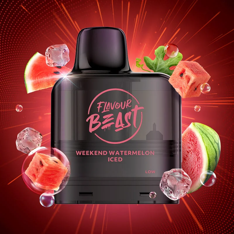 FLAVOUR BEAST X G2 ICED WEEKEND WATERMELON ICED WEEKEND WATERMELON FLAVOUR BEAST Pre-Filled Pods available at Puff N Pass Vapes in Abbotsford BC
