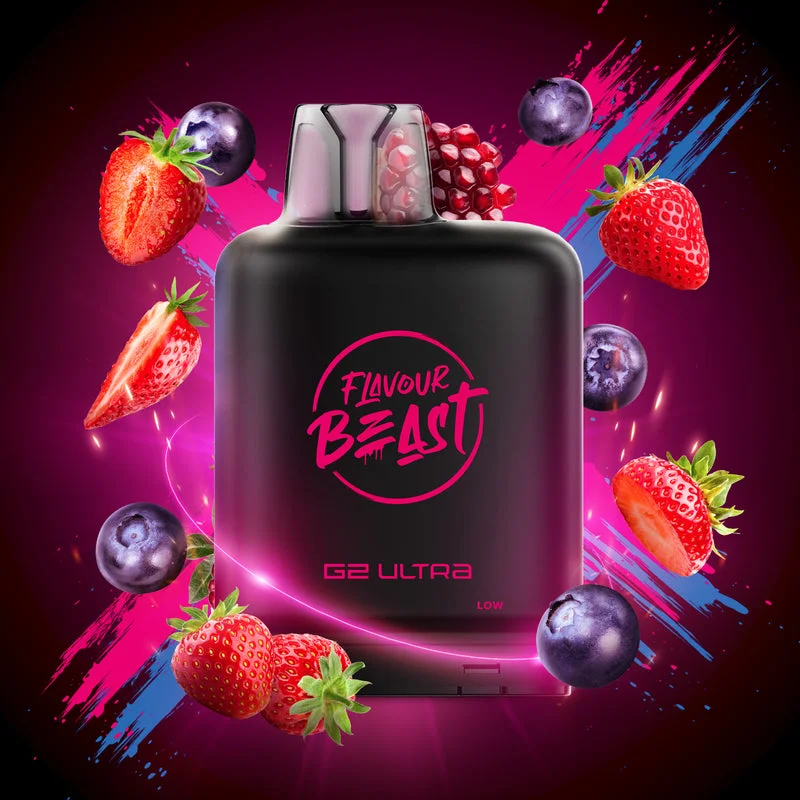FLAVOUR BEAST X G2 TRIPPIN TRIPLE BERRY TRIPPIN TRIPLE BERRY FLAVOUR BEAST Pre-Filled Pods available at Puff N Pass Vapes in Abbotsford BC